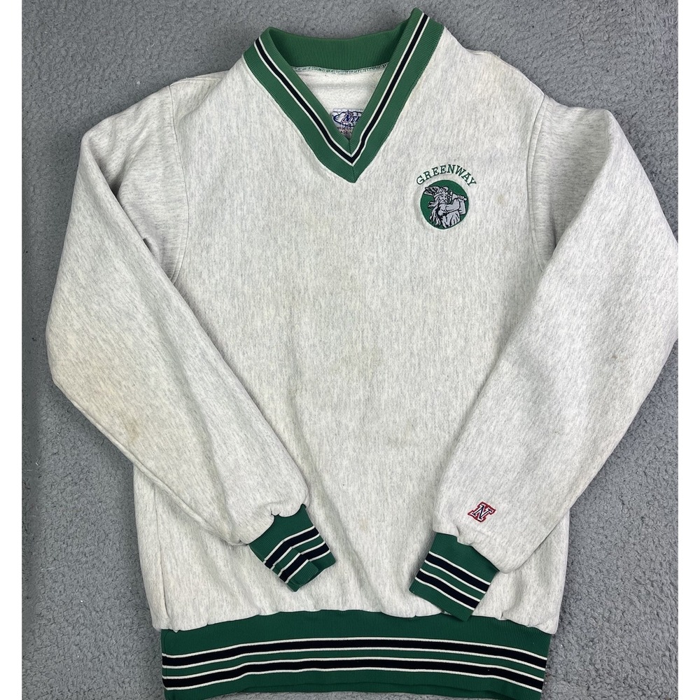 Vintage‎ Greenway Raiders Minnesota High School Crewneck Sweater Sweatshirt XL